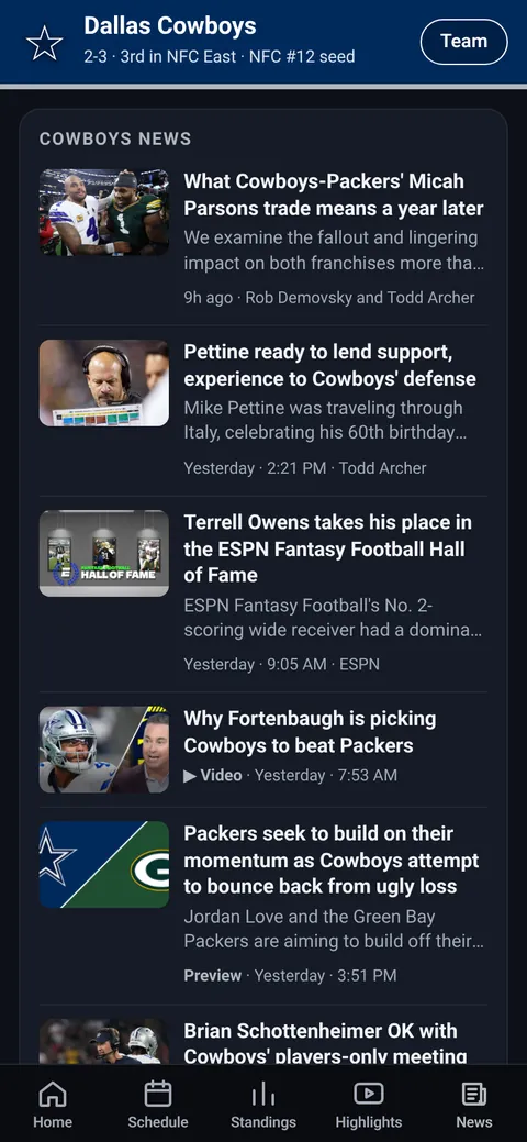 News tab
